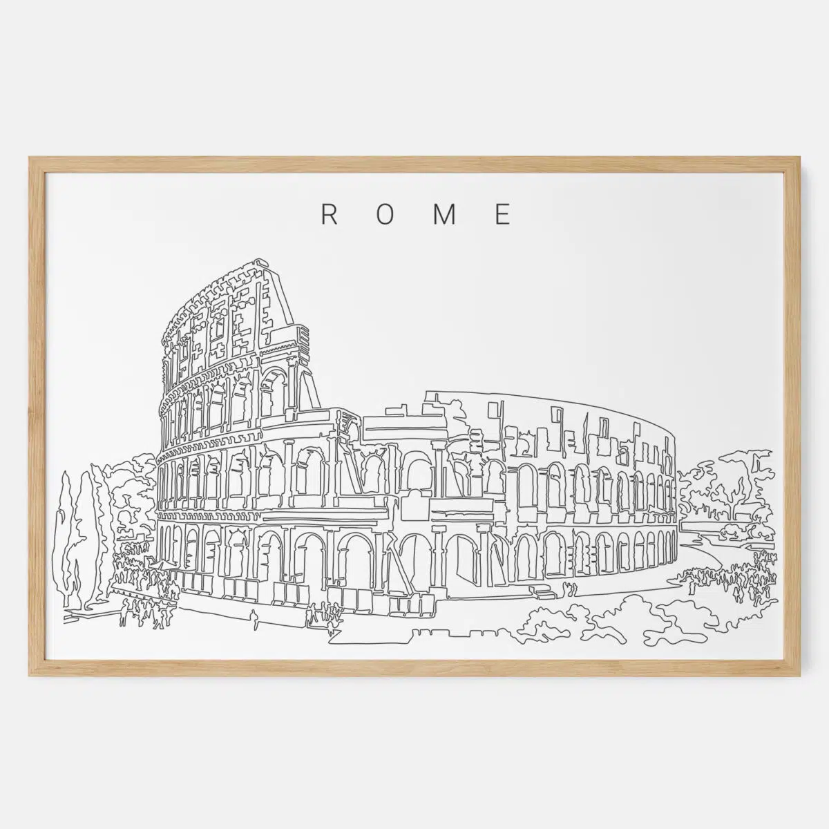 Framed Rome Colosseum Art print - Landscape - Main