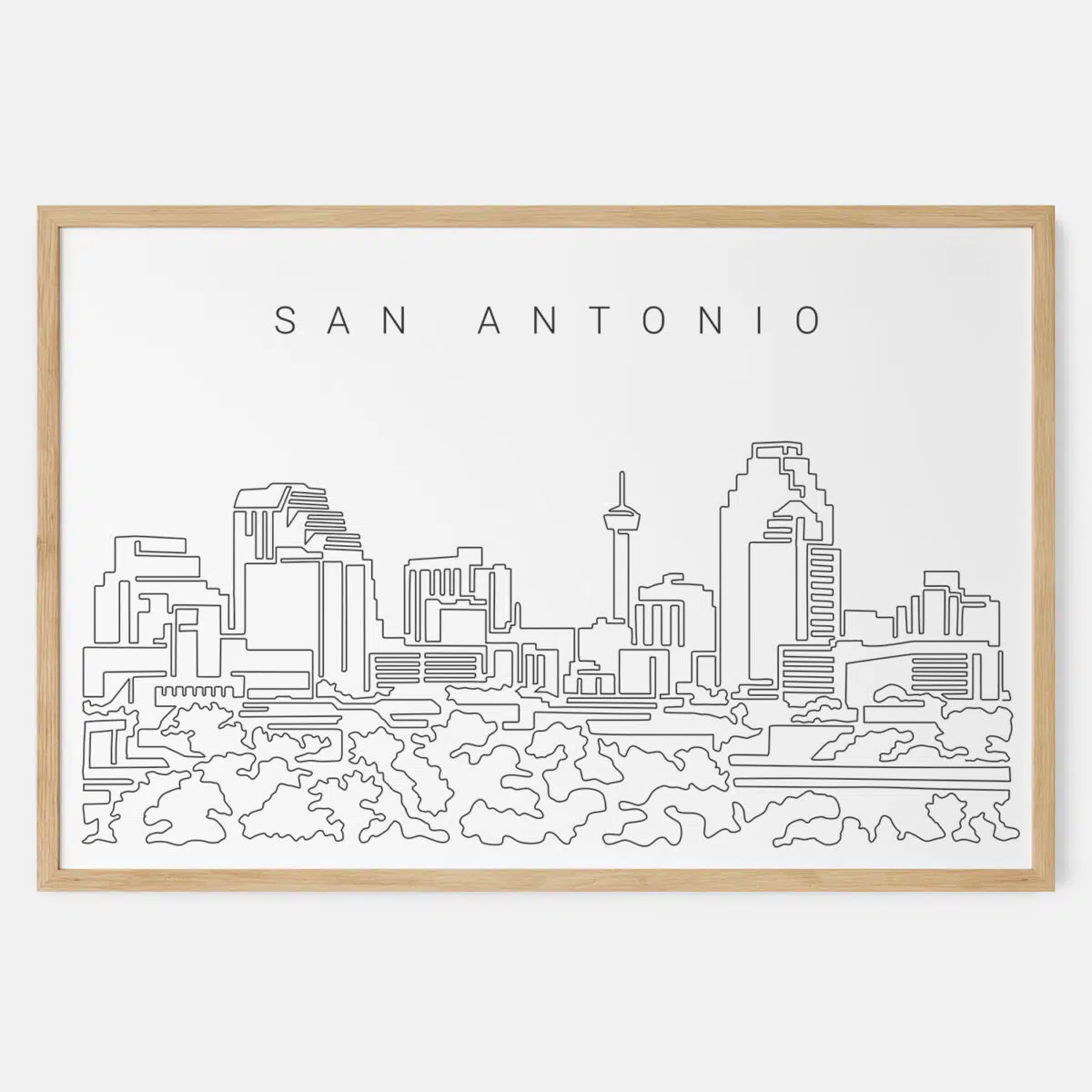 Framed San Antonio Art print - Landscape - Main
