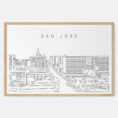 Framed San Jose Art print - Landscape - Main