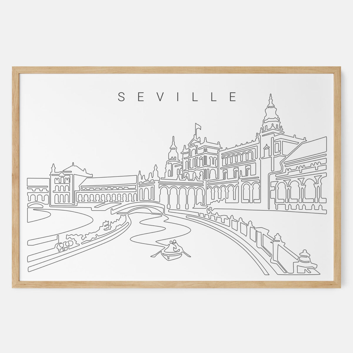 Framed Seville Spain Art print - Landscape - Main