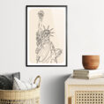 Framed Statue of Liberty Wall Art - Hallway - Portrait