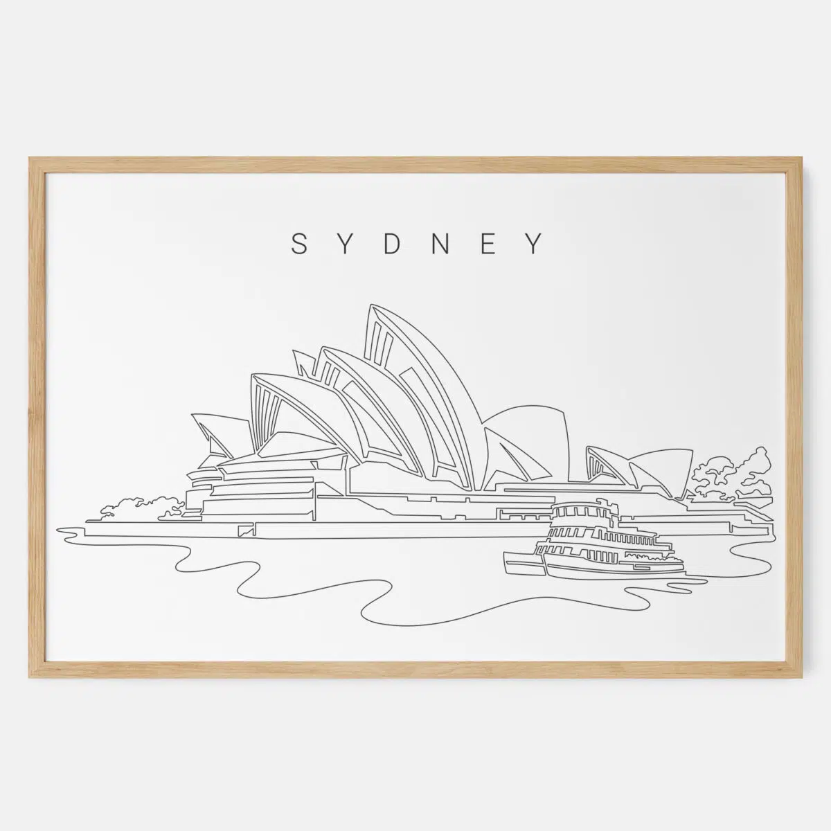 Framed Sydney Opera House Art print - Landscape - Main