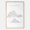 Framed Sydney Opera House Art print - Potrait - Main