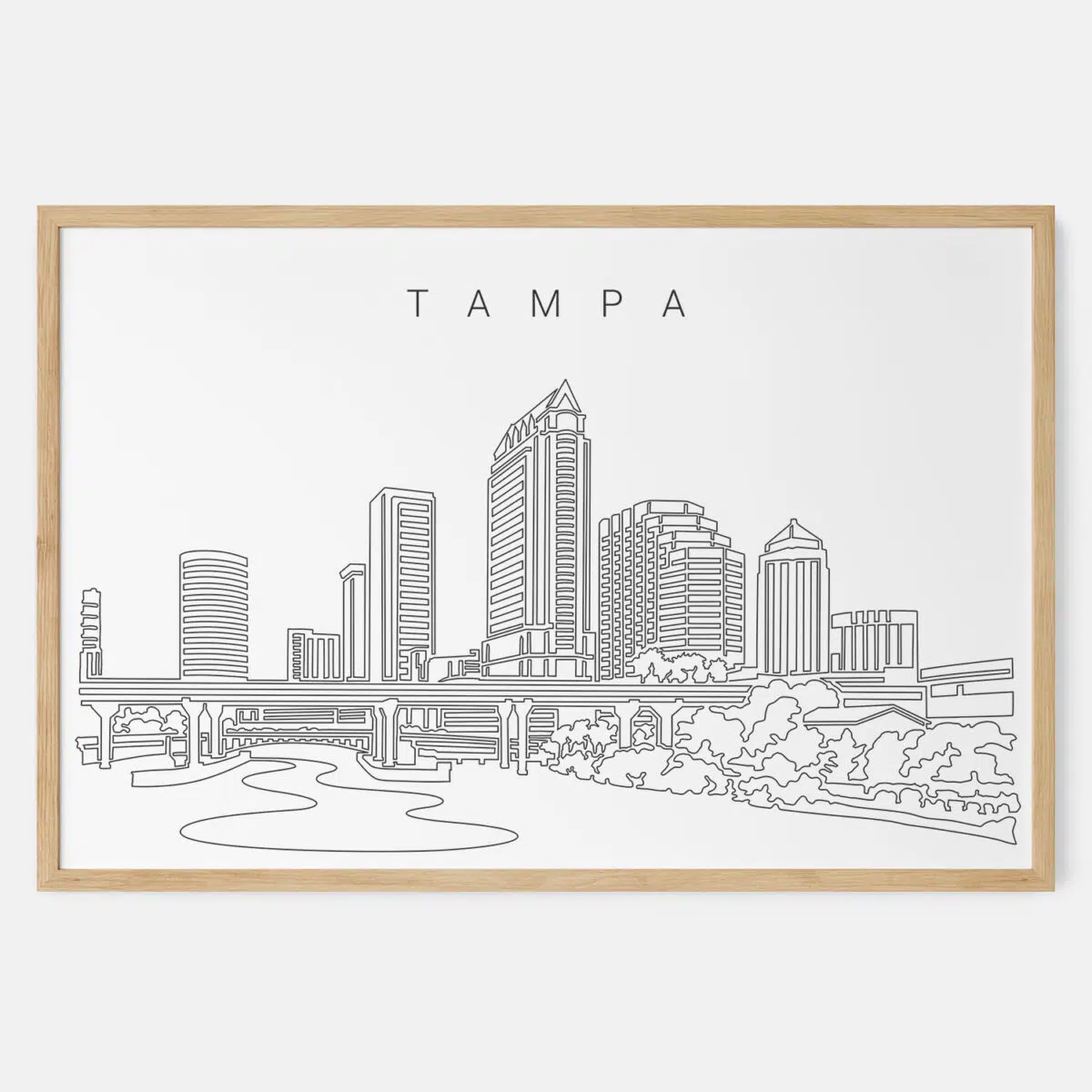 Framed Tampa Bay Art print - Landscape - Main