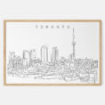 Framed Toronto Harbor Art print - Landscape - Main