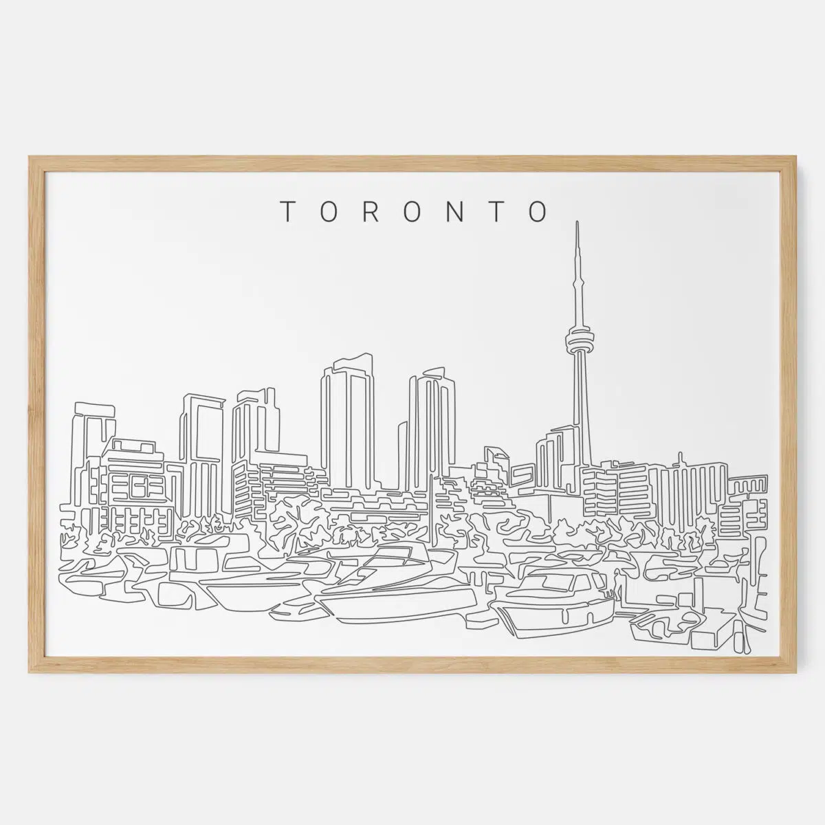 Framed Toronto Harbor Art print - Landscape - Main