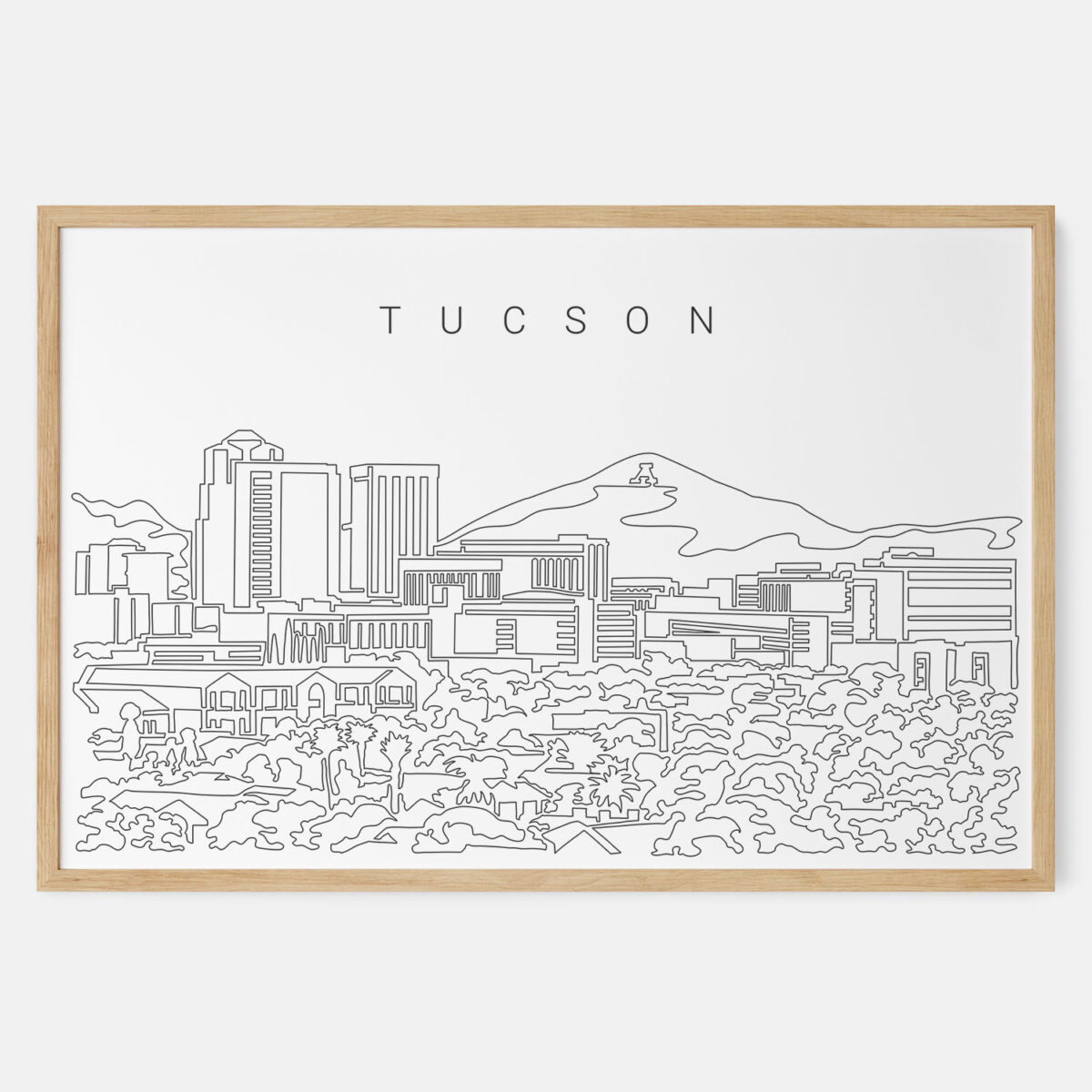 Framed Tucson Art print - Landscape - Main