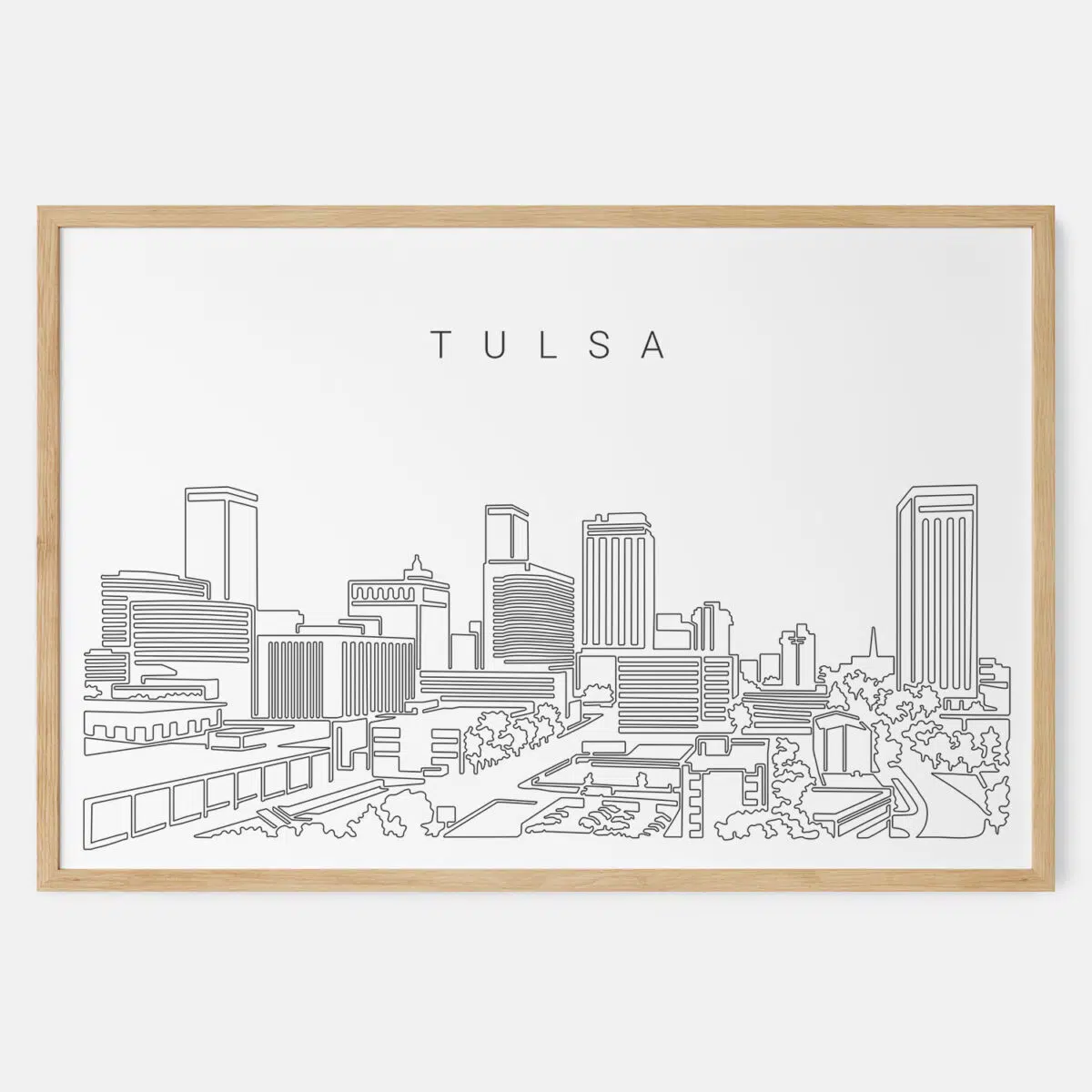 Framed Tulsa Art print - Landscape - Main