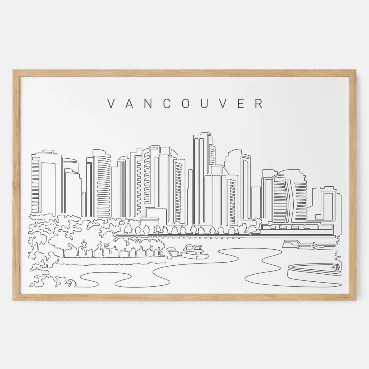 Framed Vancouver Art print - Landscape - Main