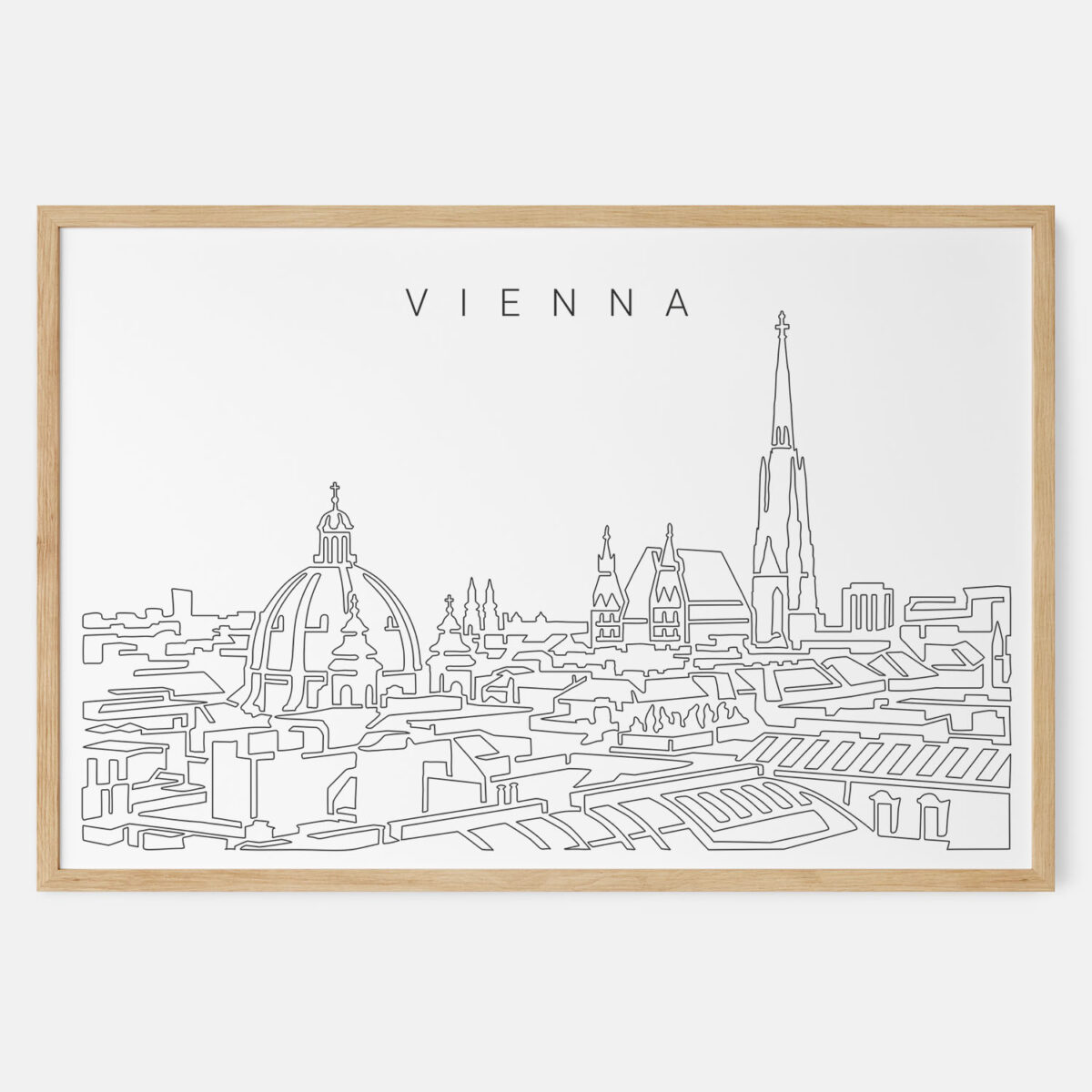 Vienna Skyline Art Print