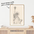 Statue of Liberty One Line Drawing