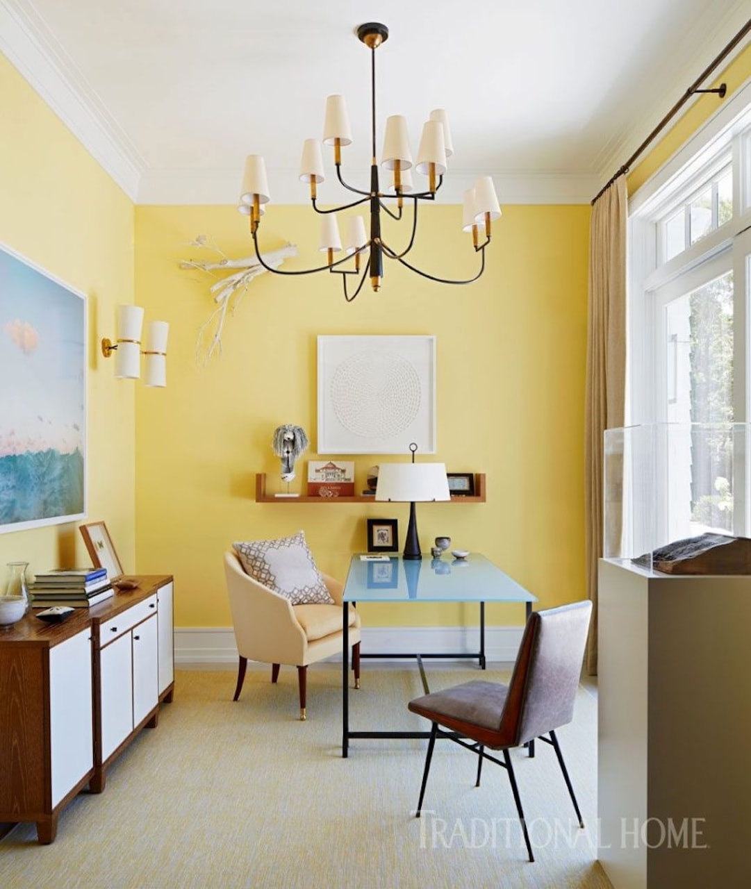 color psychology in the office workplace yellow home office